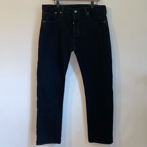 Levi’s 501 BLack Button Fly Jeans Mens Size 38/32 Like New